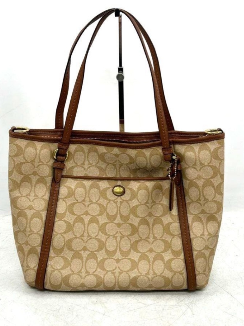 Coach Signature Canvas Tote Bag in Brown